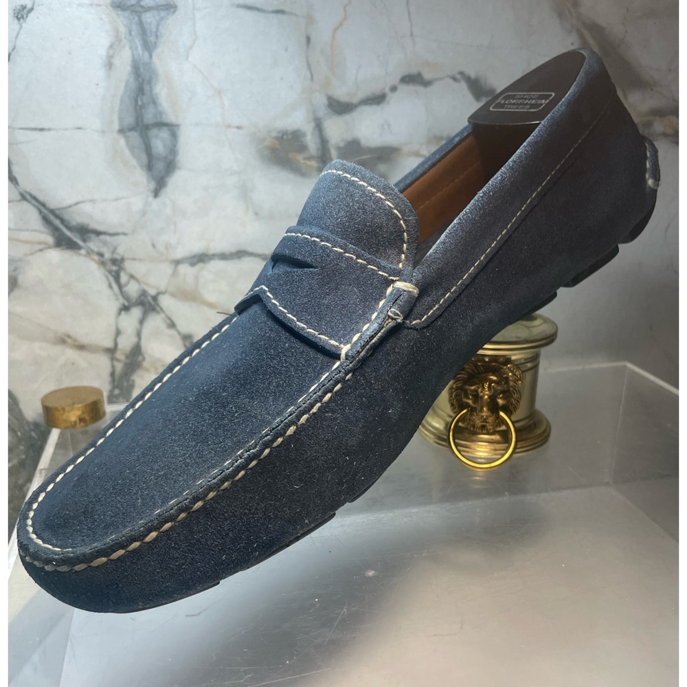 PRADA men’s loafers suede sz 7 made in italy - Picture 6 of 16